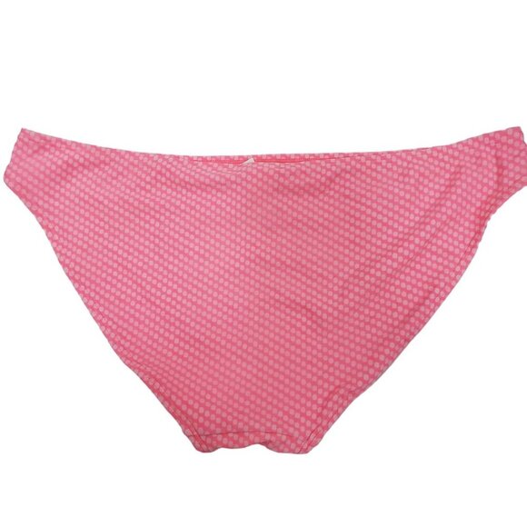 Old Navy Women's Pink on Pink Polka Dot Full Bottom Bikini Swim Bottoms Size L - Picture 4 of 4